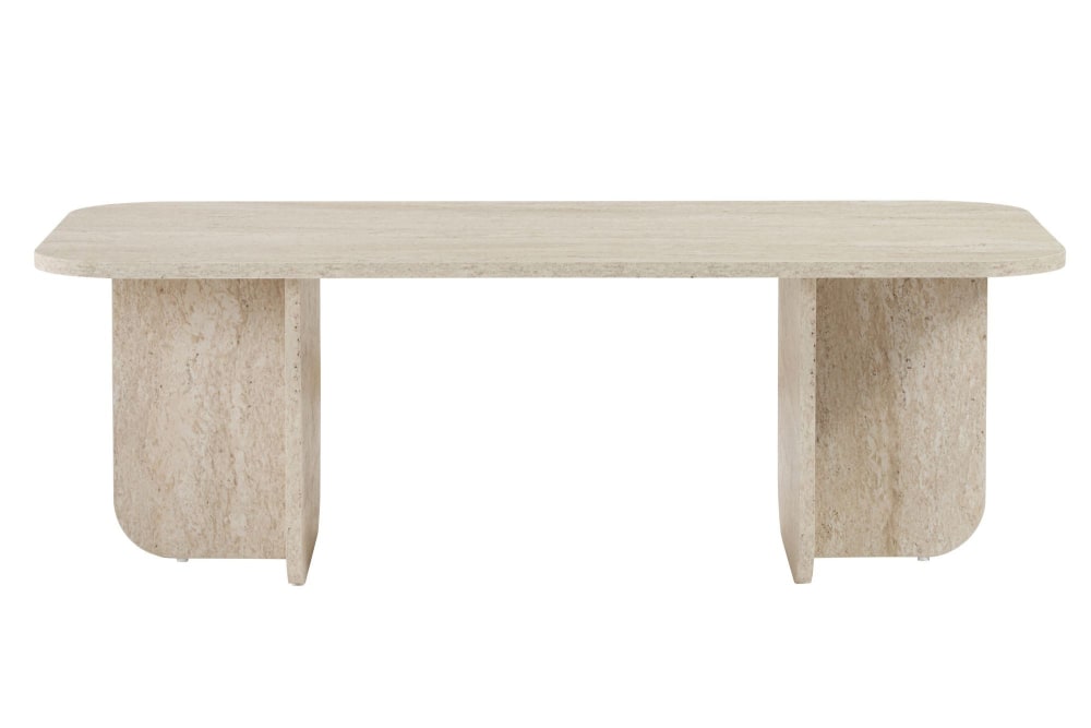 Table basse en bois beige
