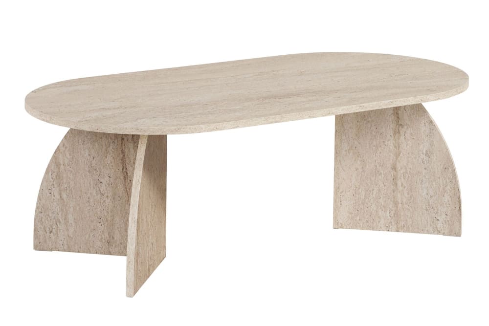Table basse en bois beige
