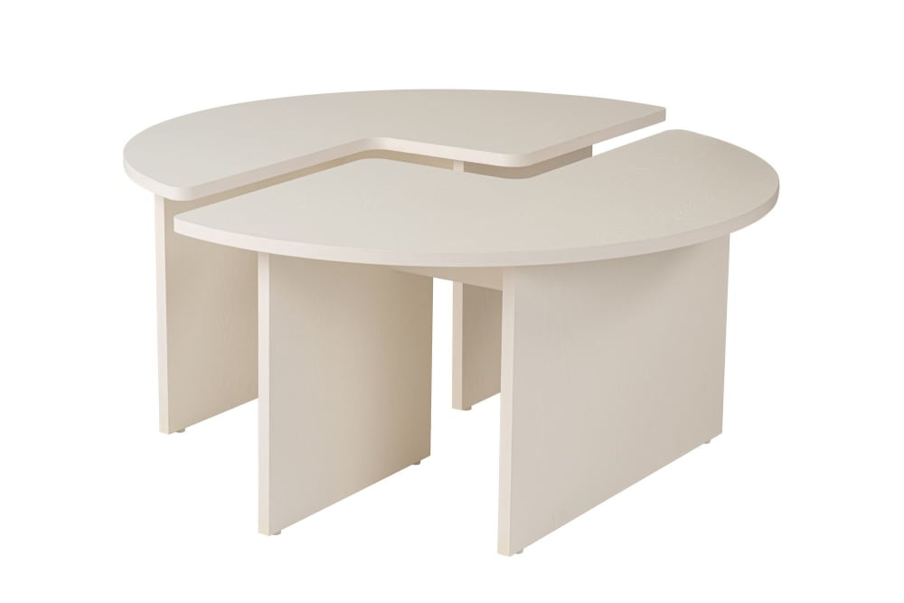 Table basse en bois blanc