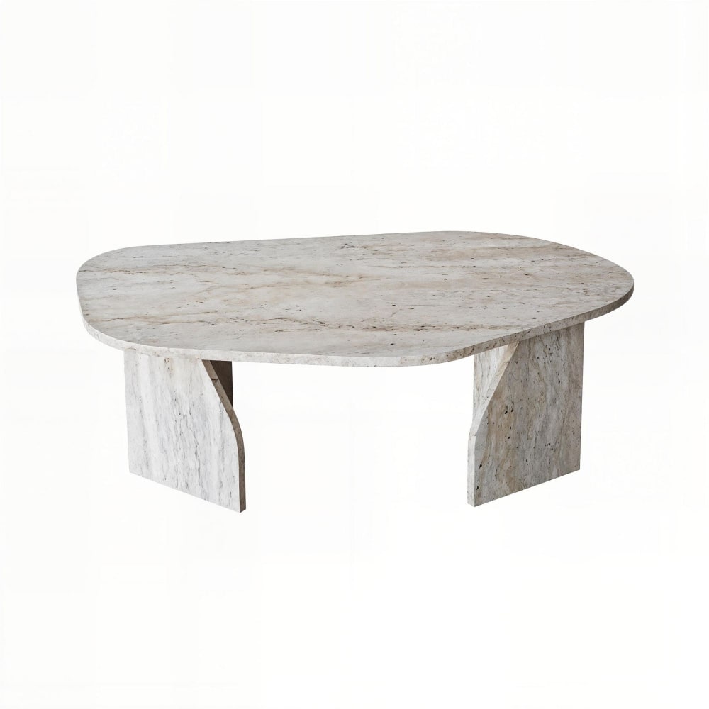 Table basse en bois beige
