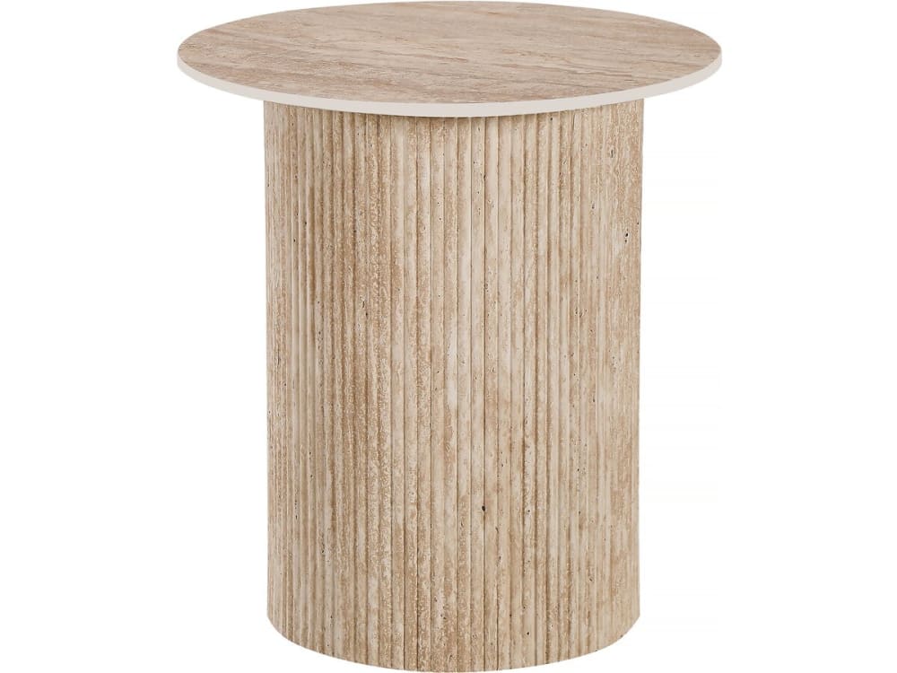 Table basse en céramique blanche 50 x 50 x 55 cm