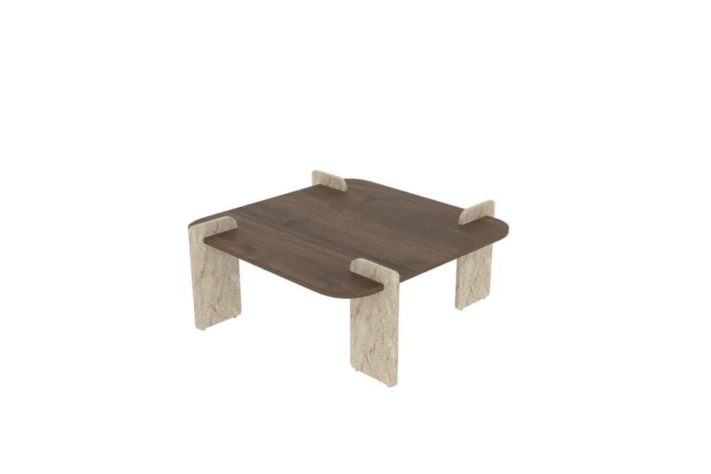 Table basse en bois marron