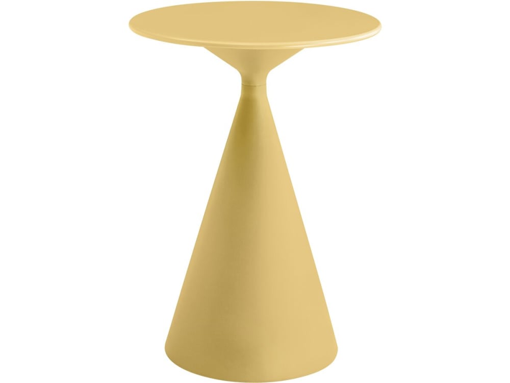 table de jardin en plastique - jaune