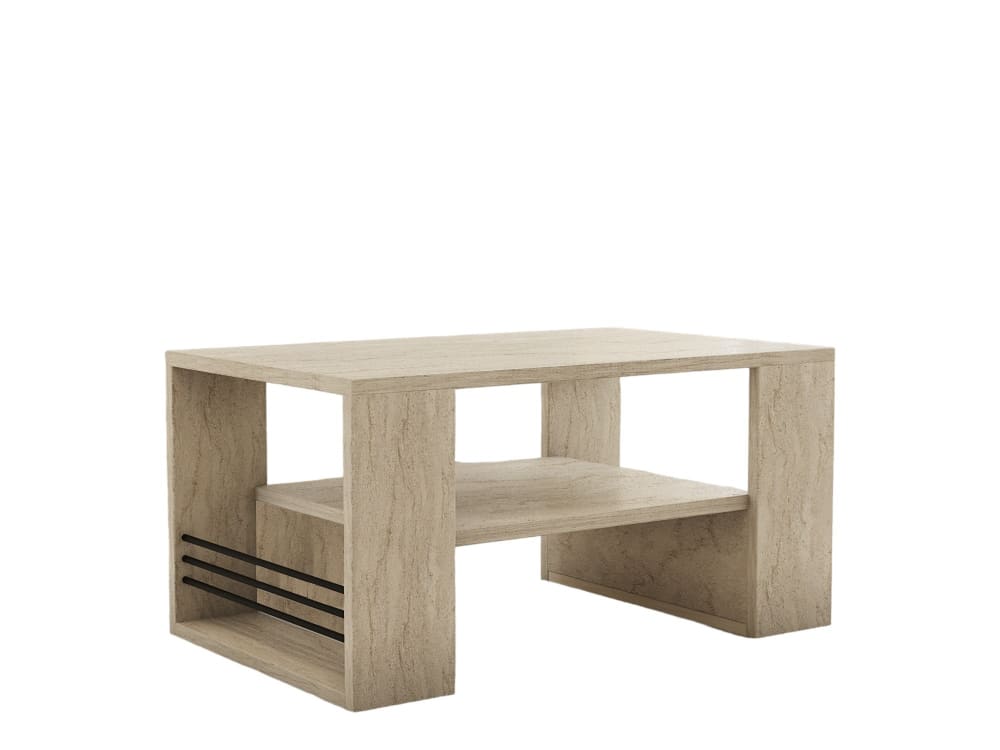 Table basse en bois beige