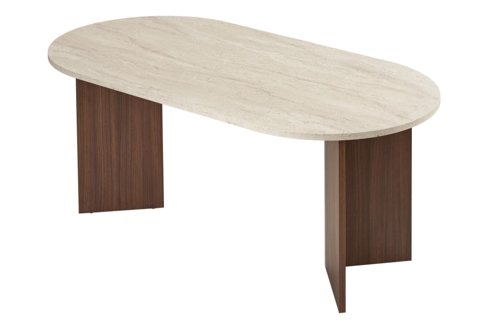 Table repas en bois beige
