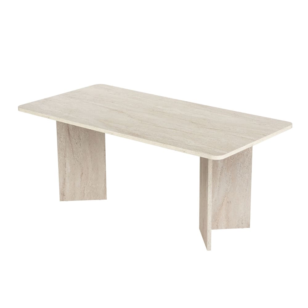 Table repas en bois beige