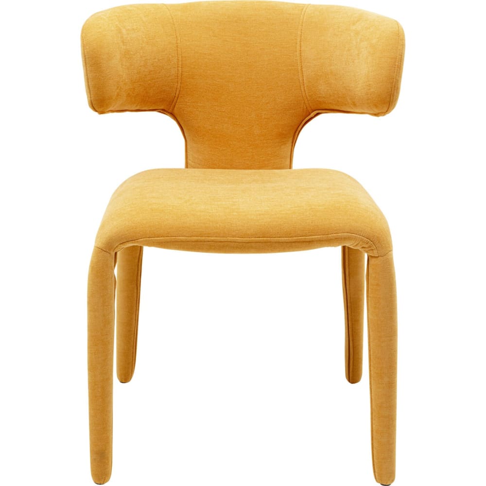 chaise en polyester jaune