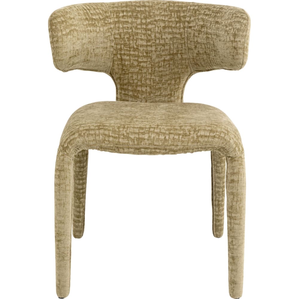 chaise en velours vert