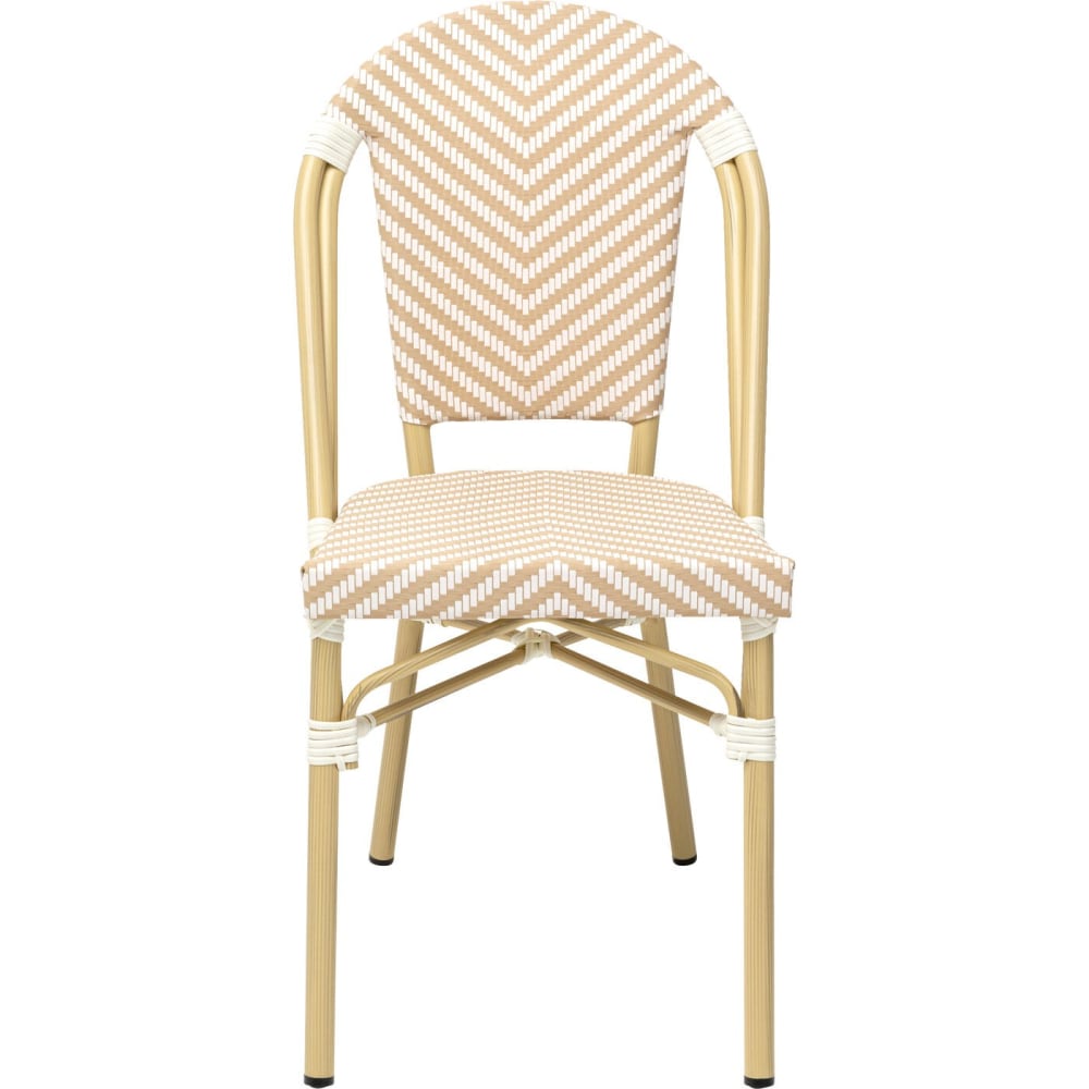 Chaise de jardin en aluminium - pvc blanc