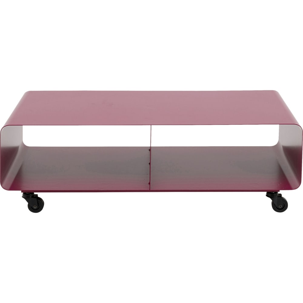 meuble tv à roulettes - violet