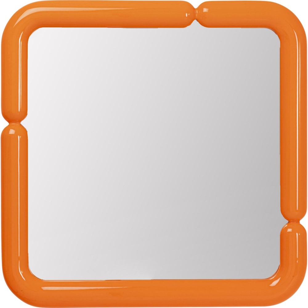 Miroir orange carré