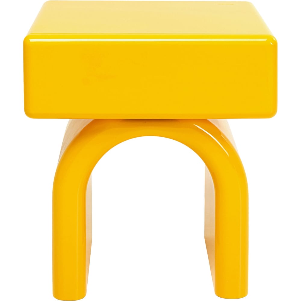 table de chevet jaune