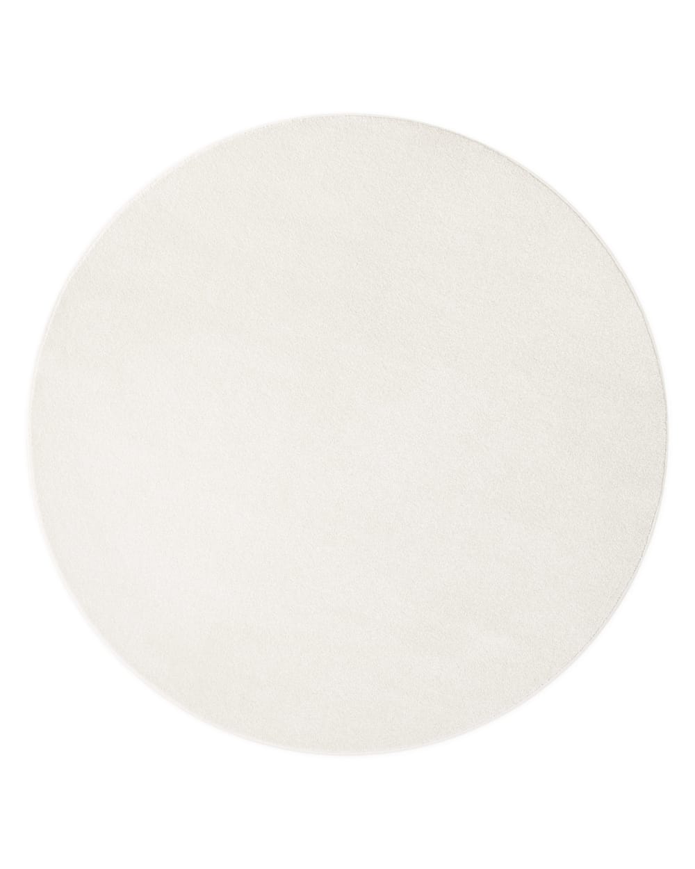 Tapis rond tissé velours - ras
