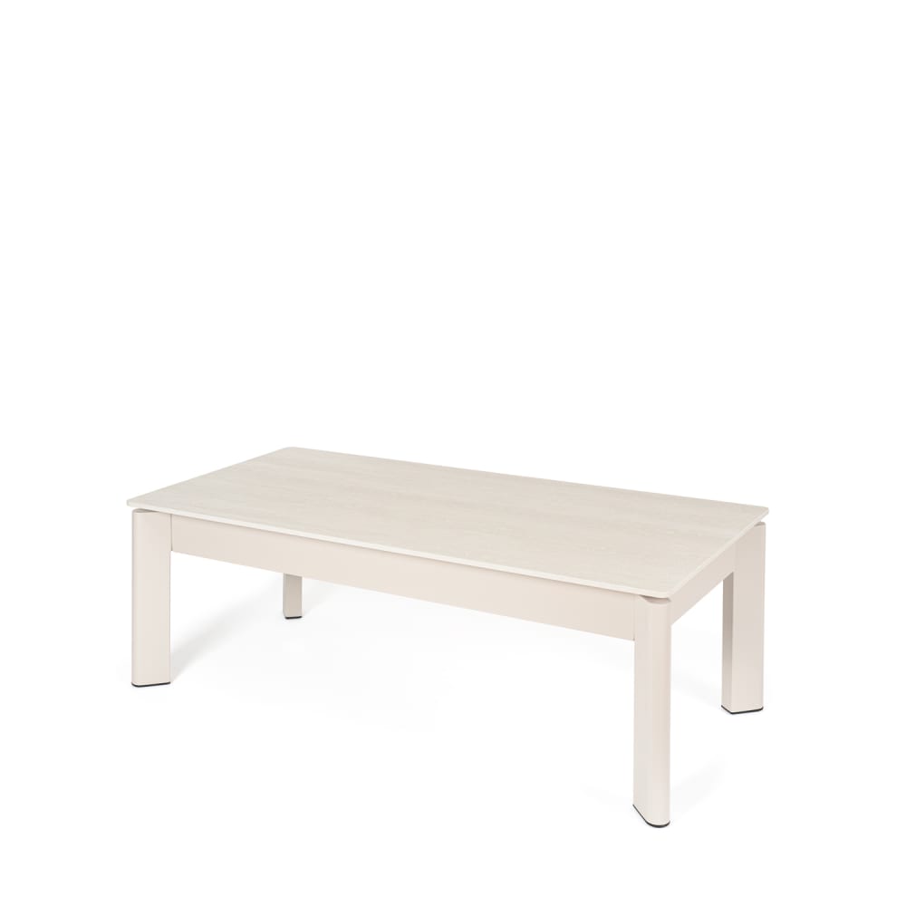 Table basse avec plateau - porcelaine