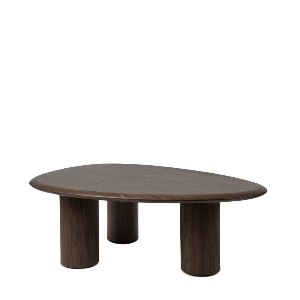 Table basse design couleur - noyer