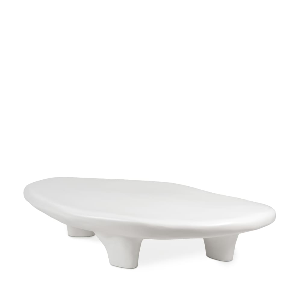 Table basse blanche de 150 cm au