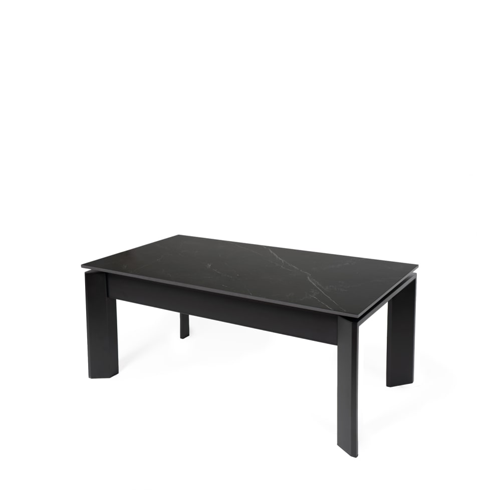 Table à hauteur réglable - plateau noir