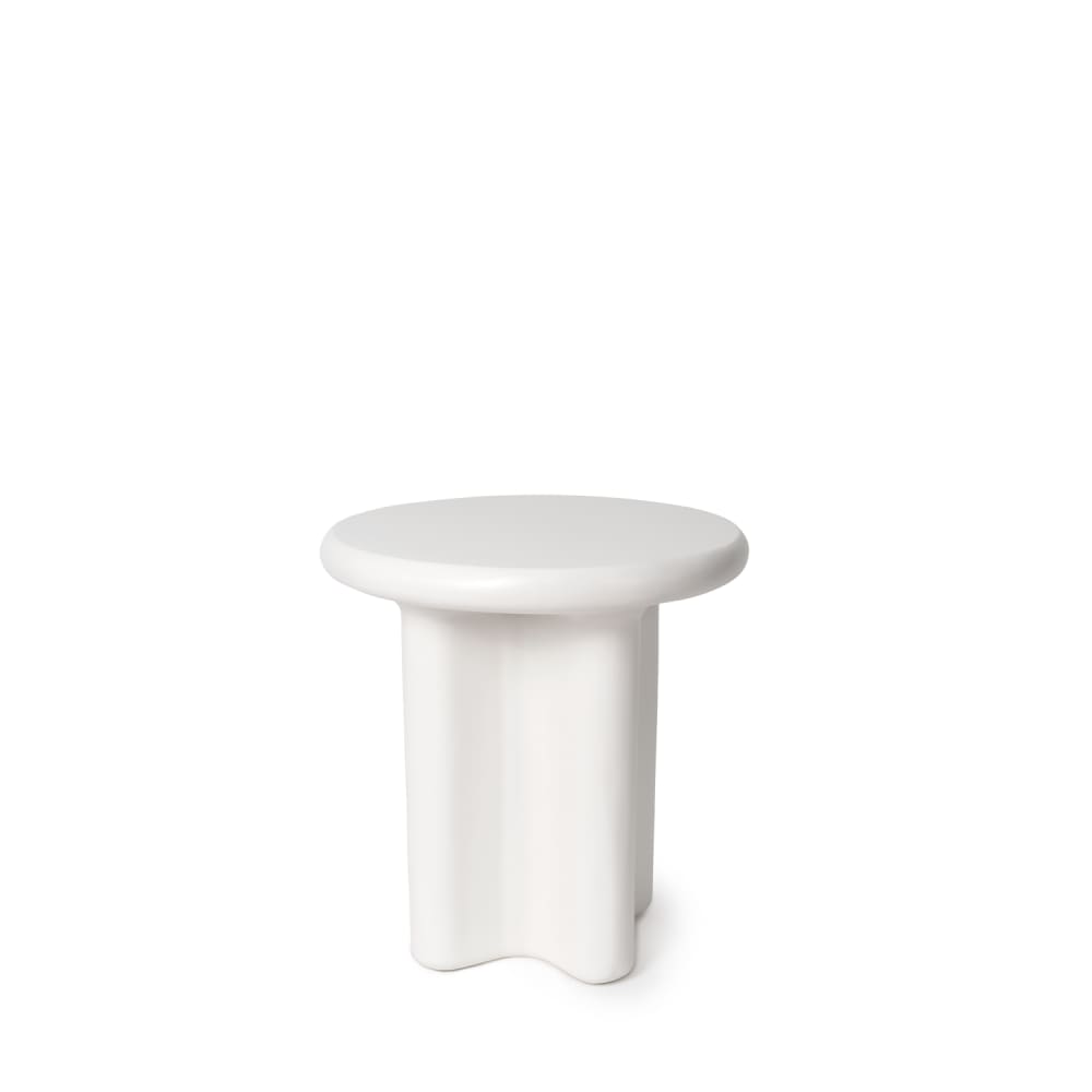 table basse ronde blanche