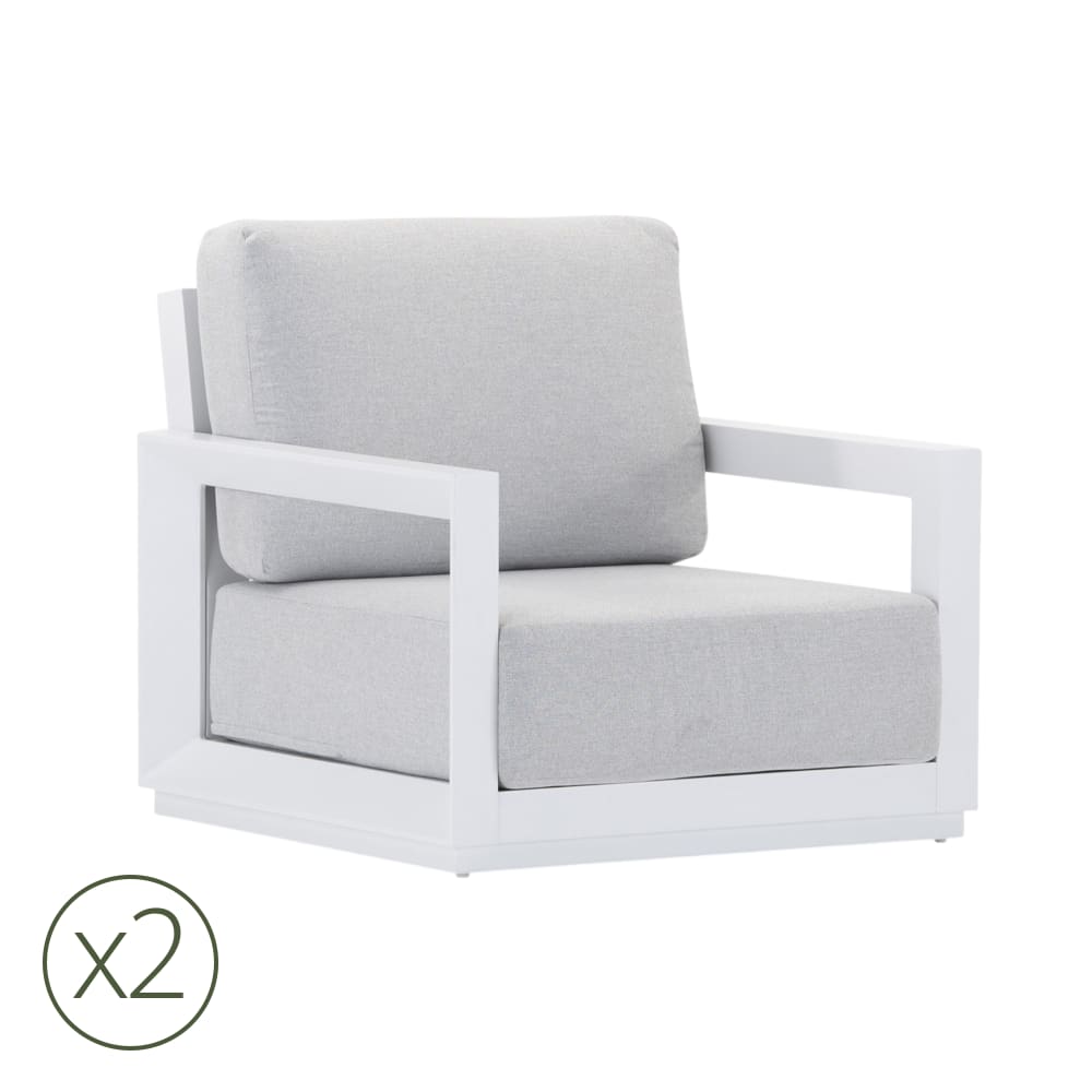 Lot de 6 chaises d'extérieur - corde