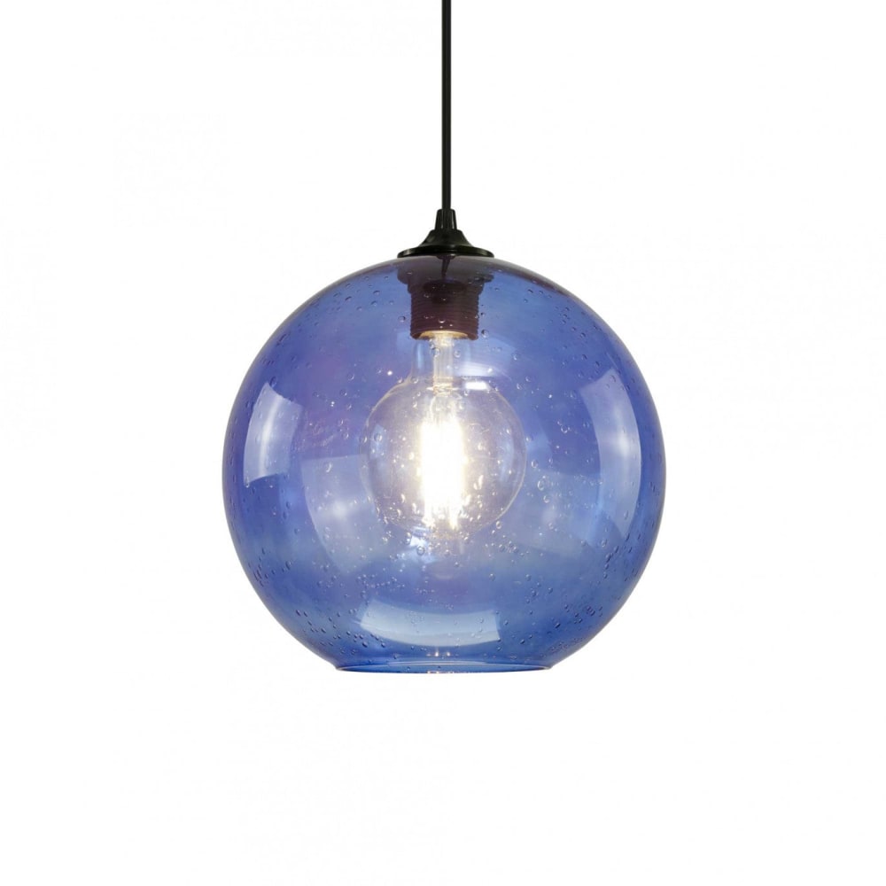 Suspension en verre bullé