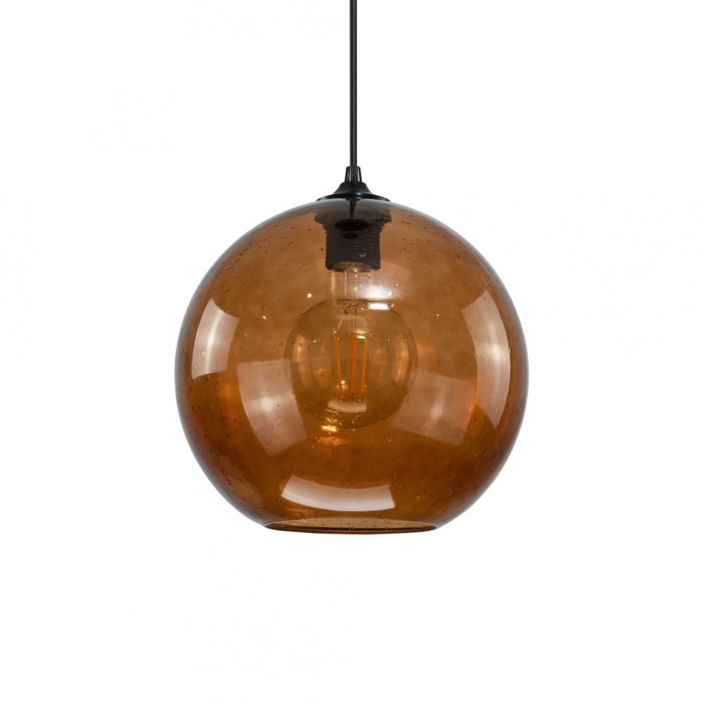 Suspension en verre bullé - équipement coupelle métal — vue 4