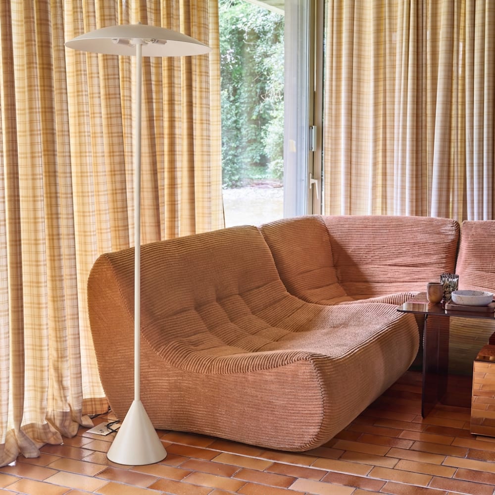Lampadaire intérieur métal d50cm beige — vue 4