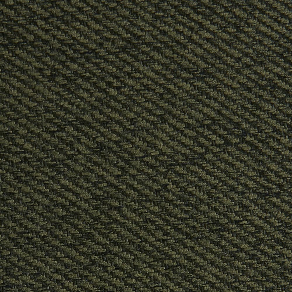 Pouf, repose-pieds pour canapé zenio tissu kaki