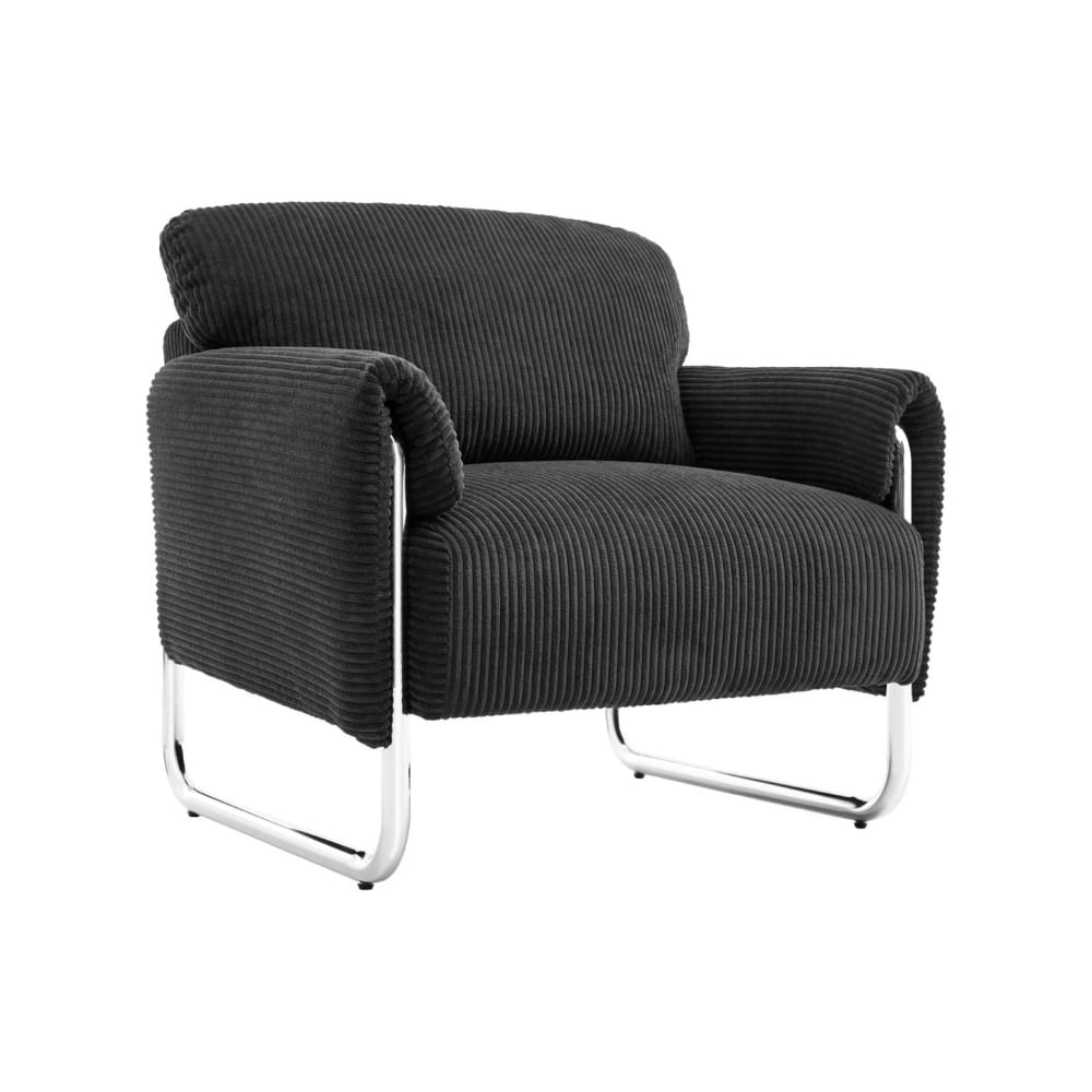 Fauteuil velours côtelé