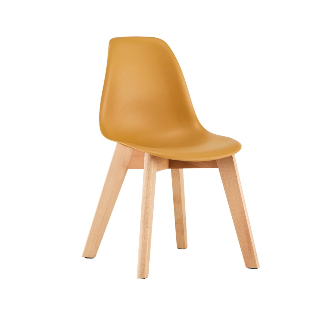 2er-Set Kinderstühle aus Buchenholz senfgelb - Maisons Du Monde