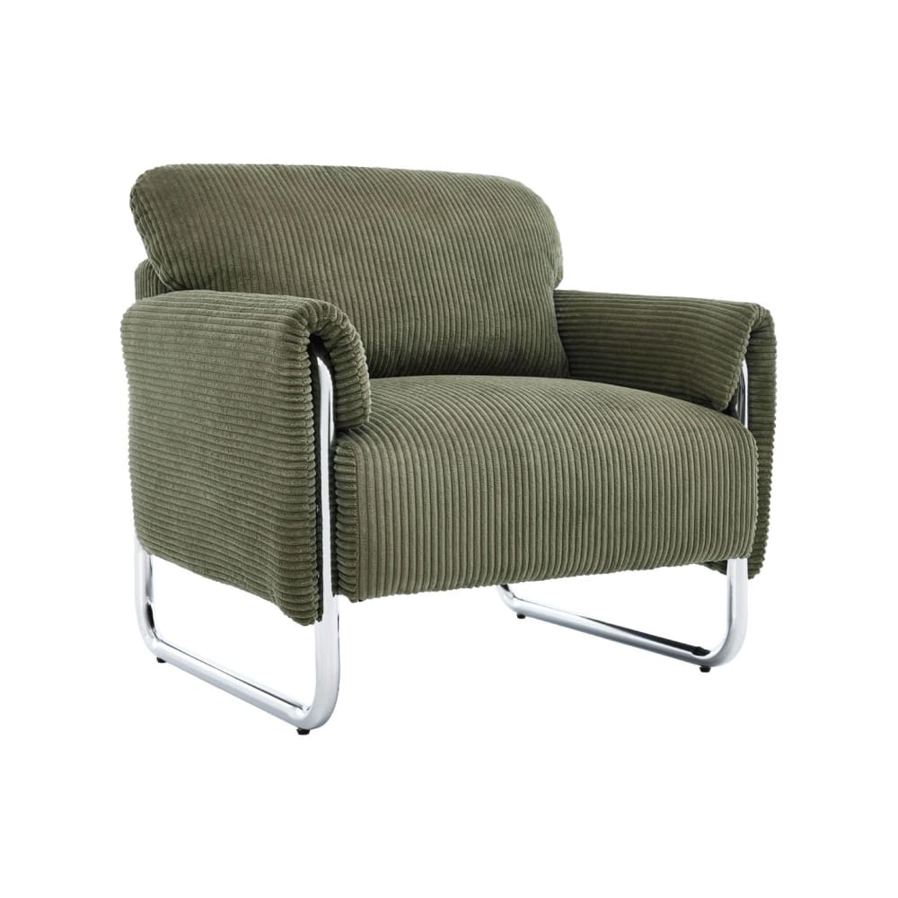 fauteuil velours côtelé