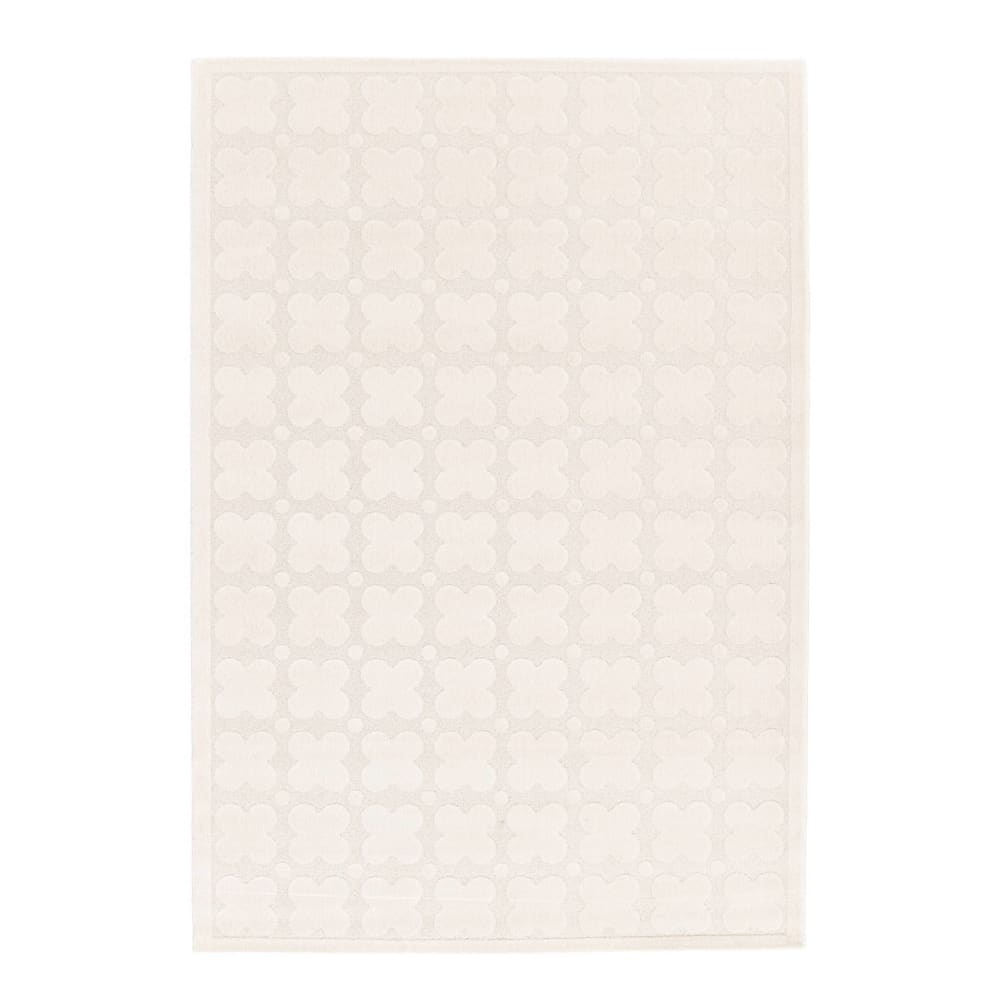 Tapis intérieur motif graphique crème 120x170cm — vue 3