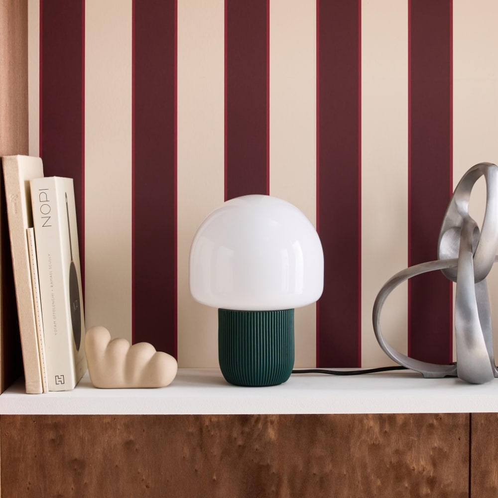 Lampe de table intérieur résine et pvc d18cm vert — vue 3