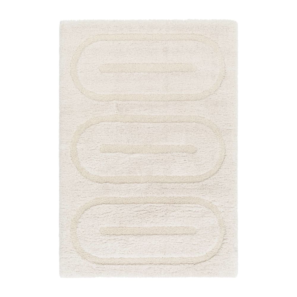 Tapis intérieur géométriques crème 200x290cm
