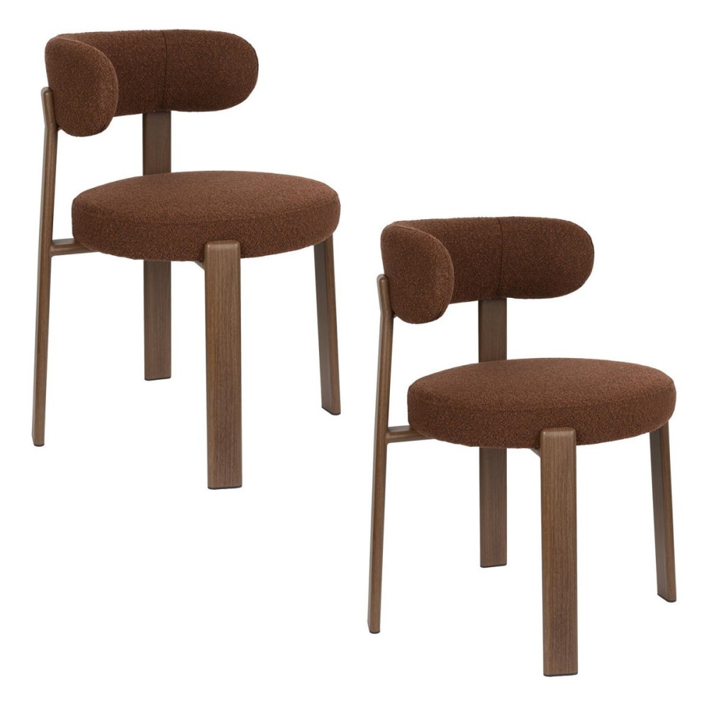 set de 2 chaises en tissu