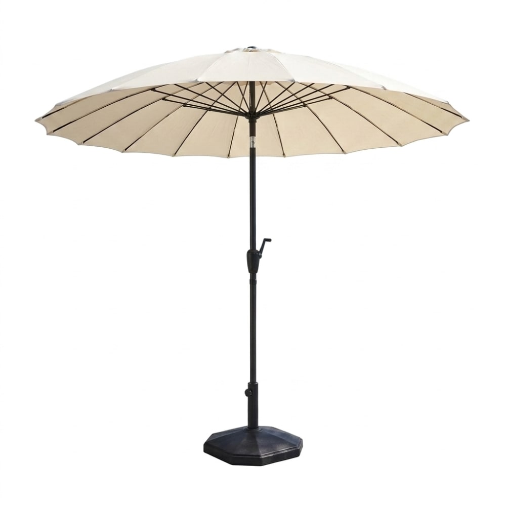 Parasol blanc acier 280x280cm - pied