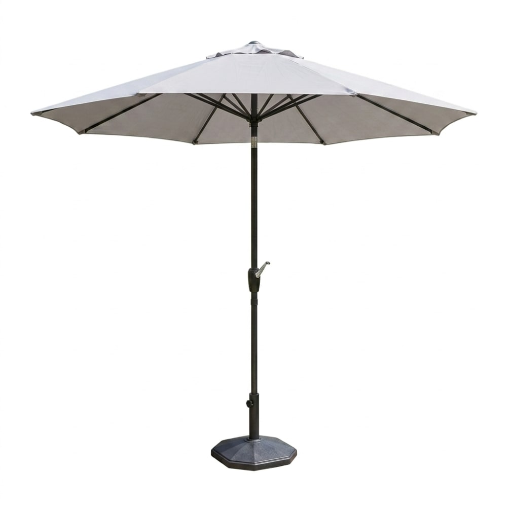 Parasol gris acier 265x265cm - pied