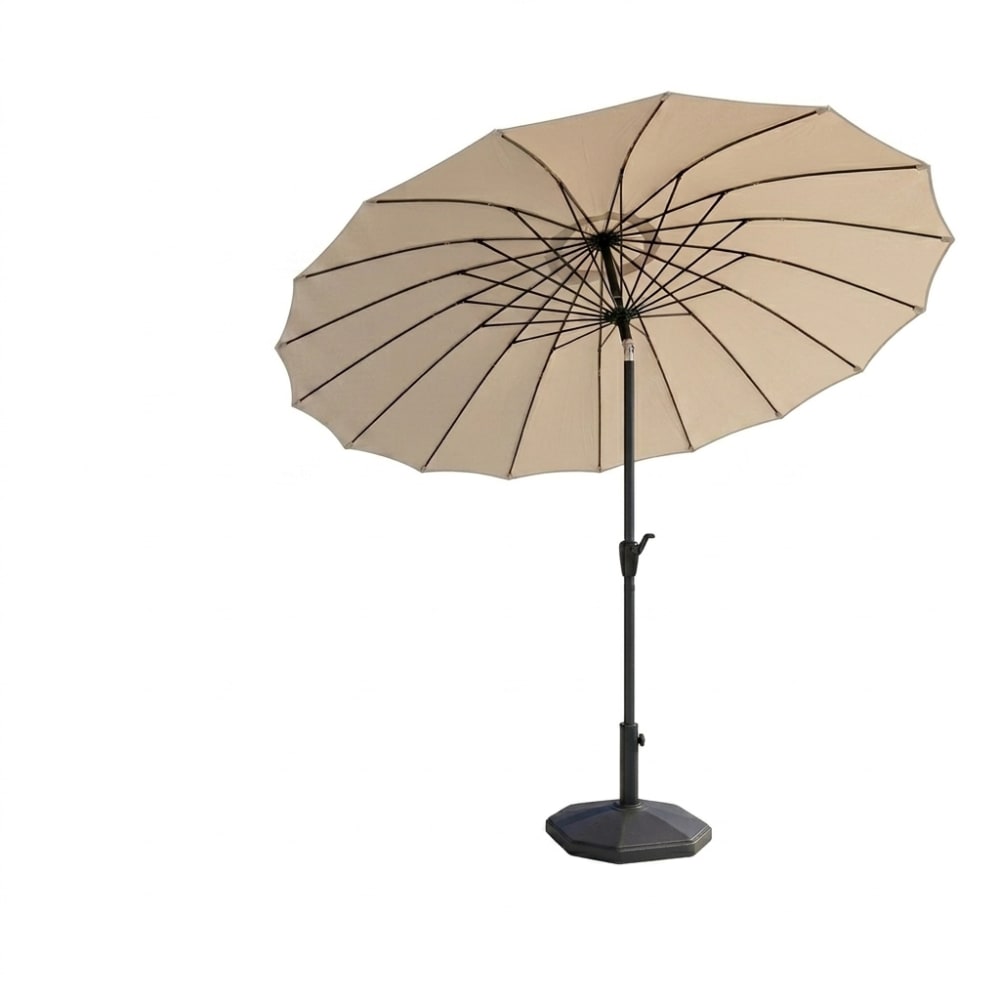 parasol beige acier 280x280cm - inclinable
