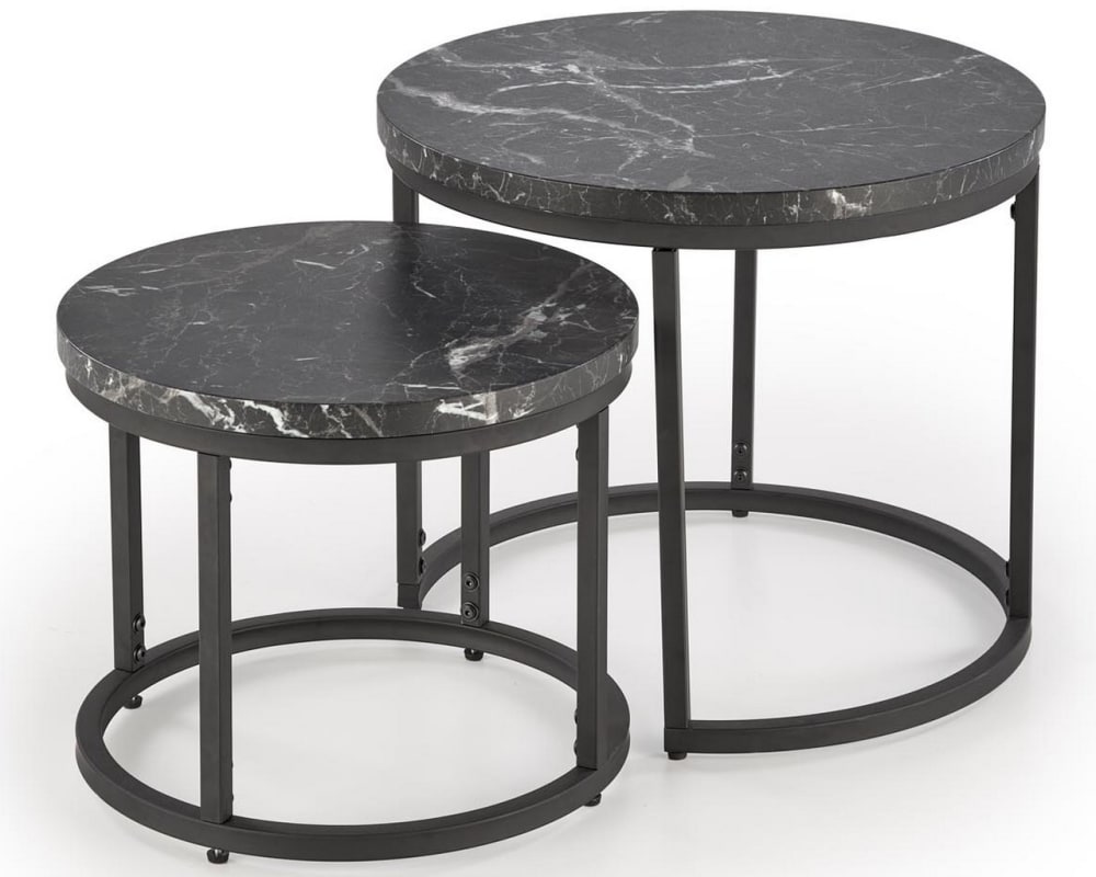 Ensemble de deux tables - marbre