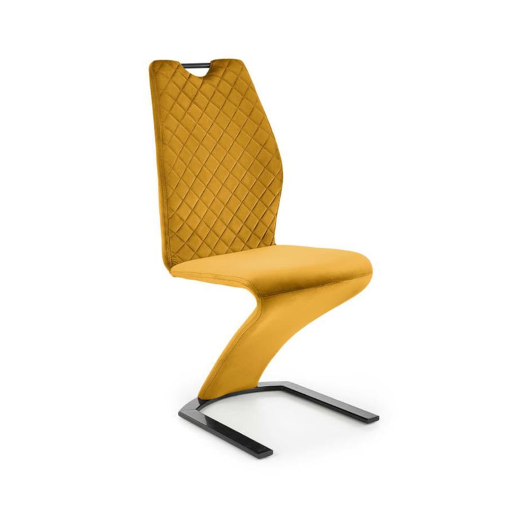 chaise design en velours