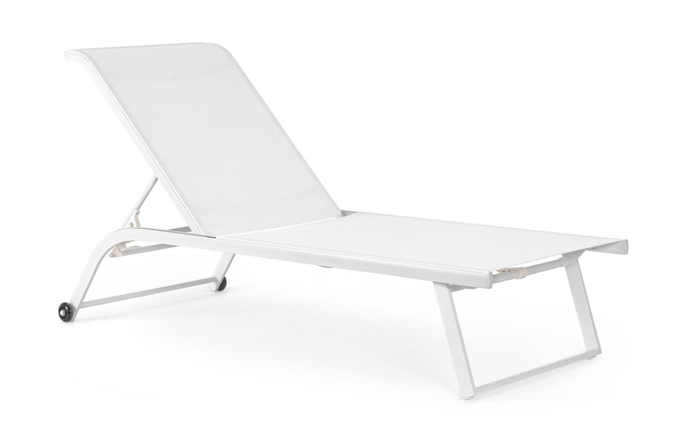 Chaise longue à roulettes