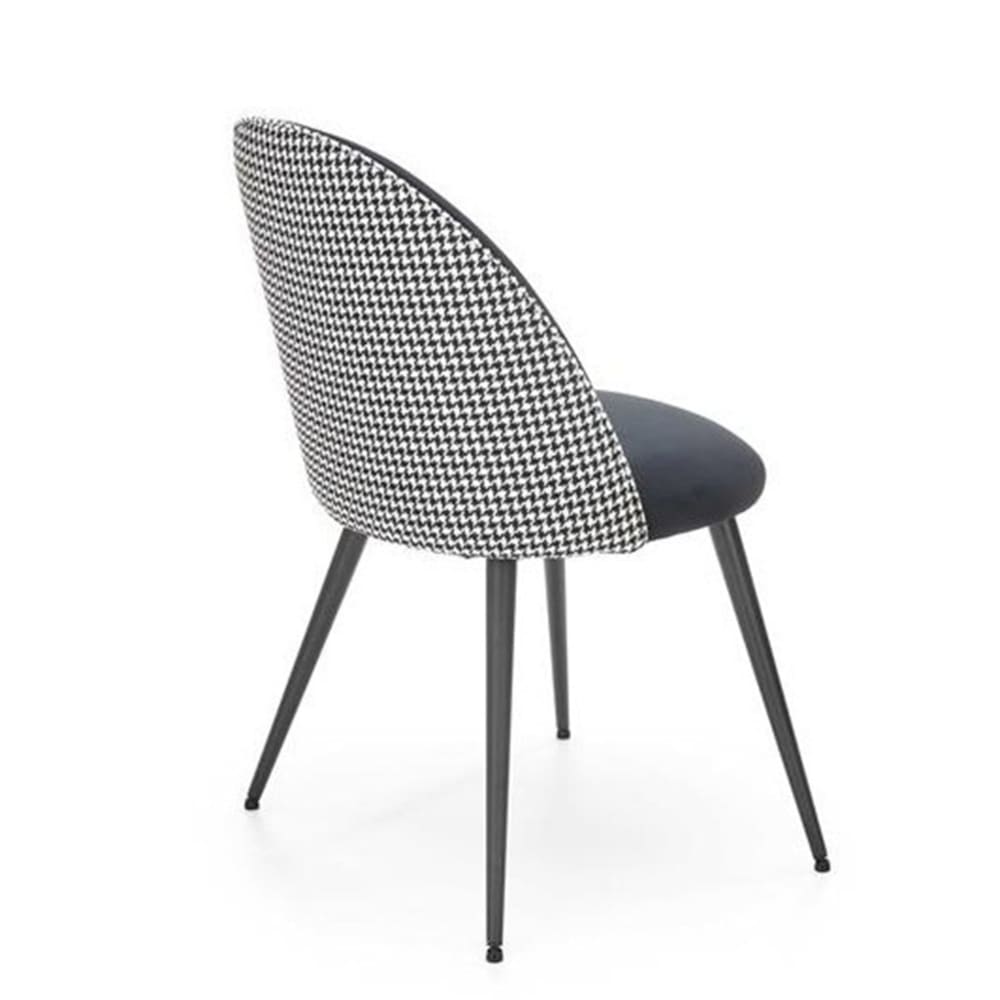 chaise design noire et - blanche