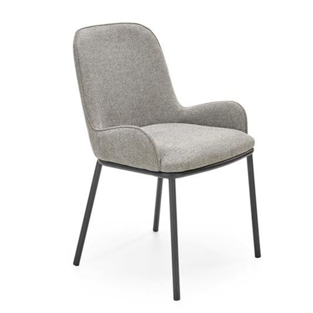 MSO Esszimmerstuhl aus grauem Stoff style modern - Stoff