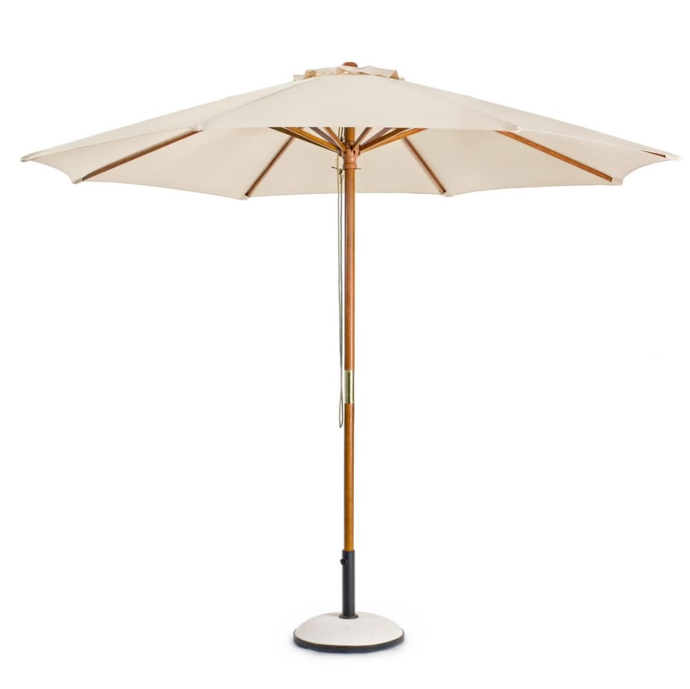 Parasol en bois naturel - toile