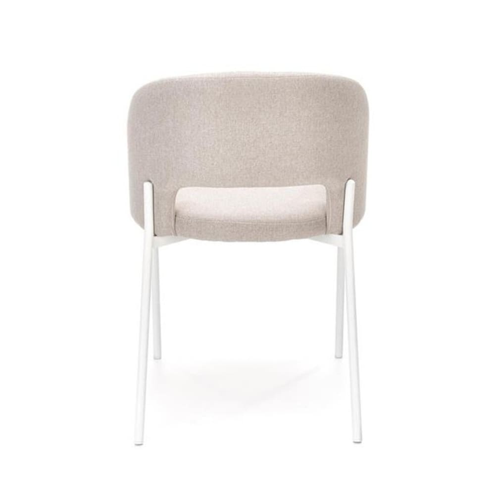 Designerstuhl aus beigem Stoff - Maisons Du Monde