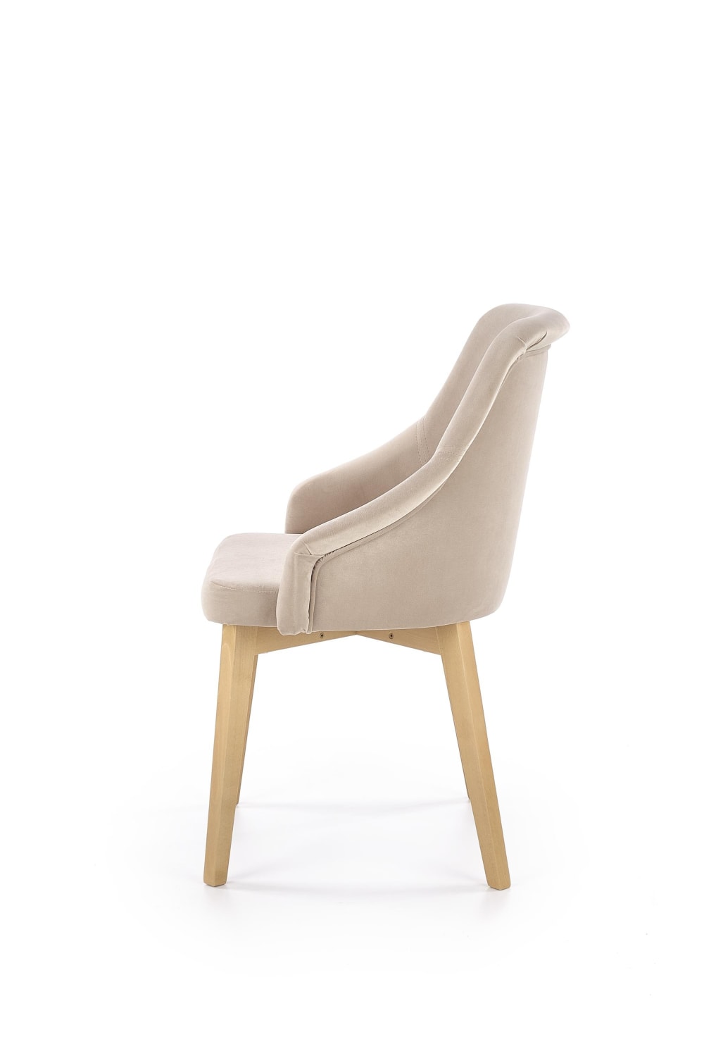 Chaise en tissu de polyester beige