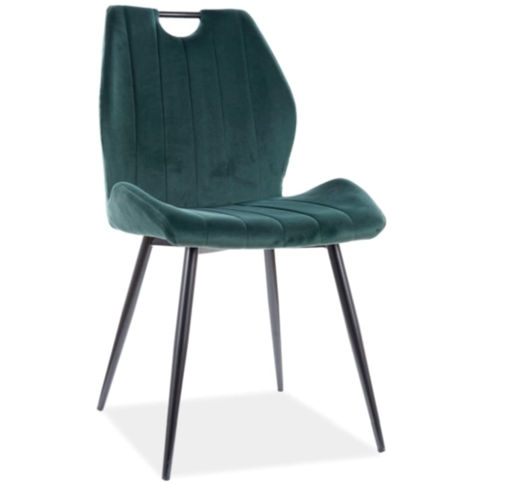 chaise design acier noir
