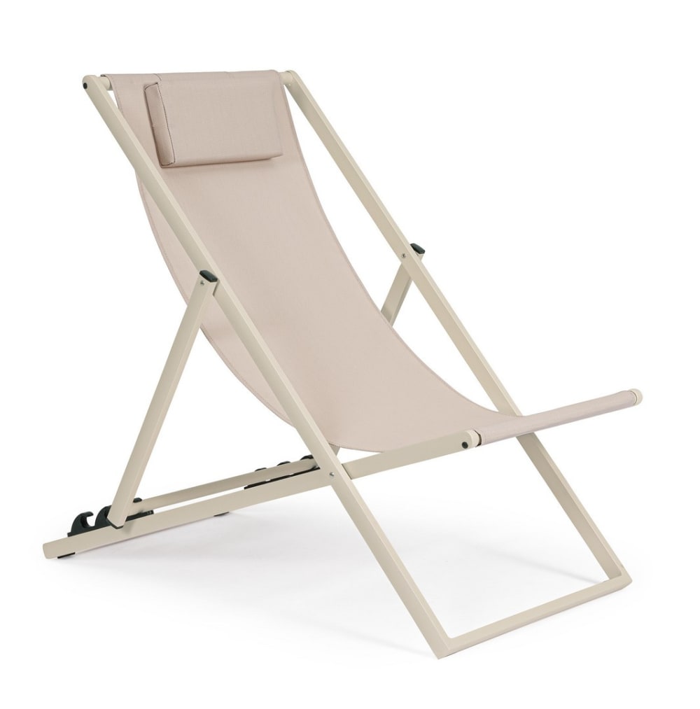 chaise longue en aluminium