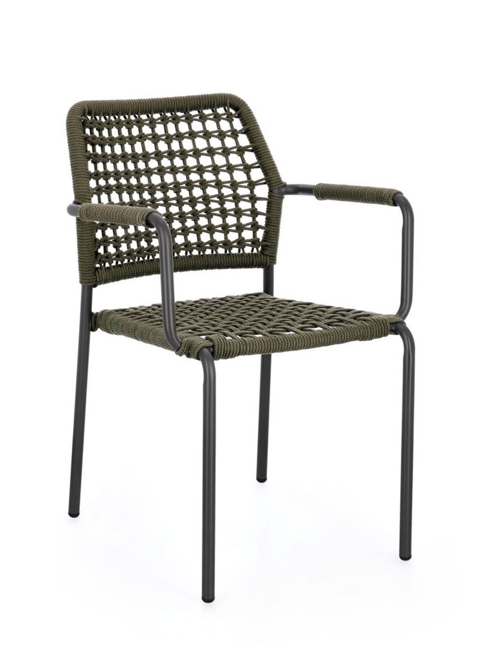 Lot de 4 chaises en aluminium