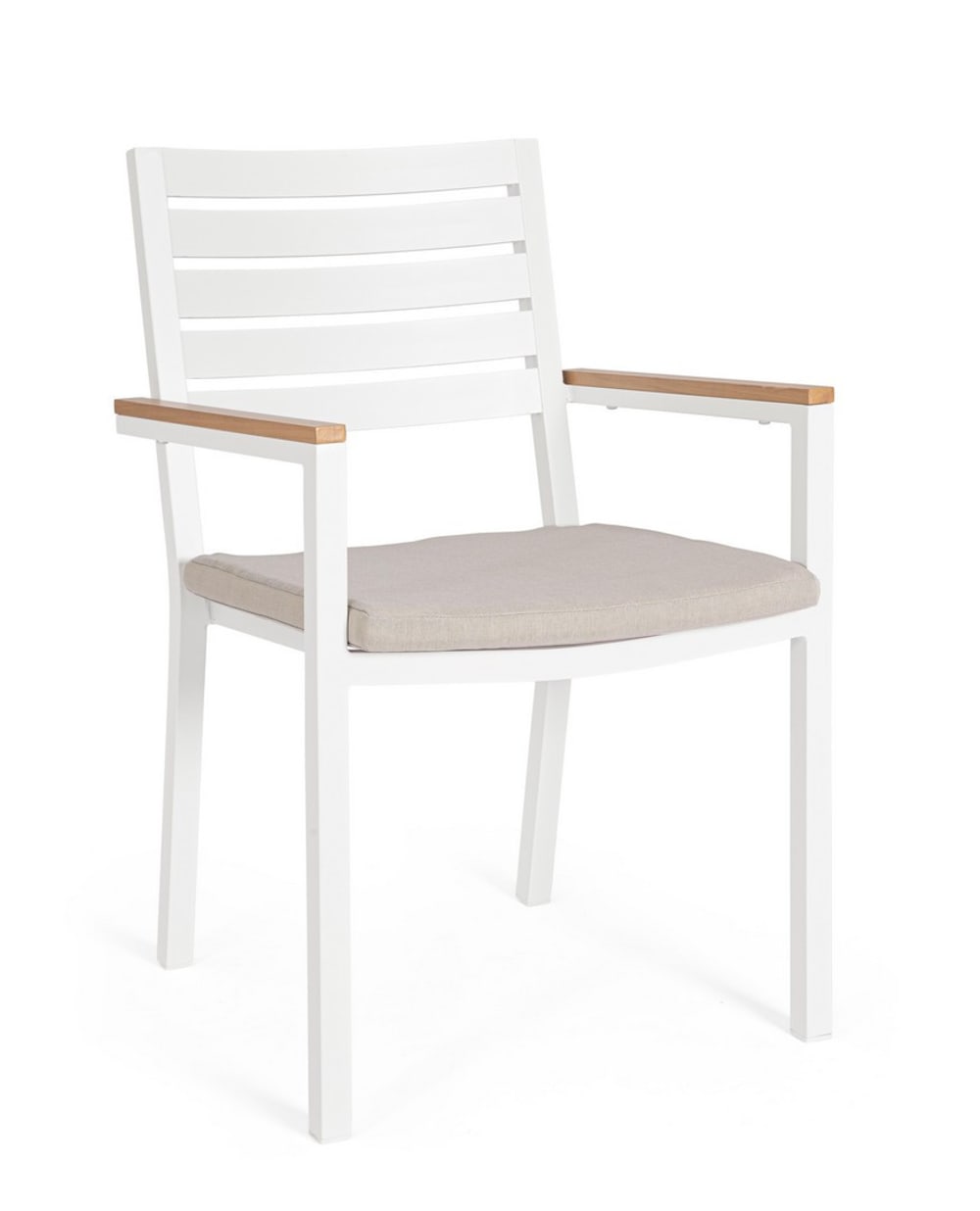 Lot de 4 chaises en aluminium
