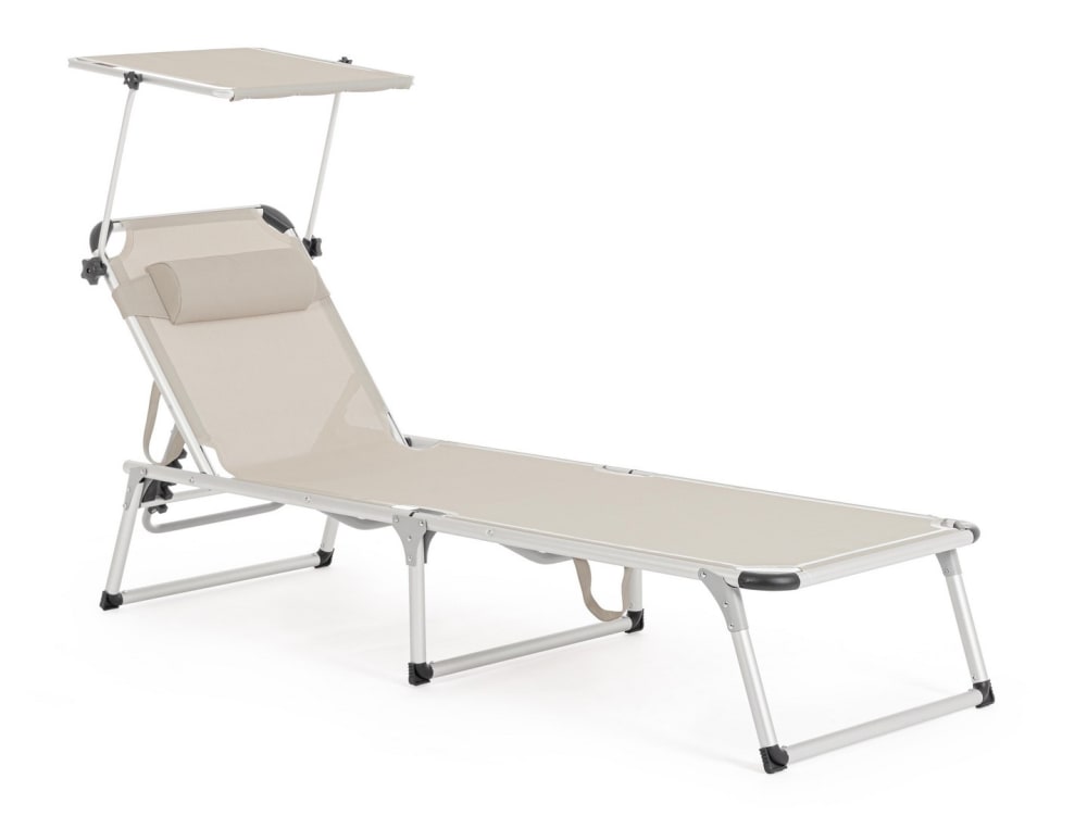 Bain de soleil inclinable - aluminium